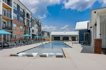 Resort-inspired saltwater pool & sun deck